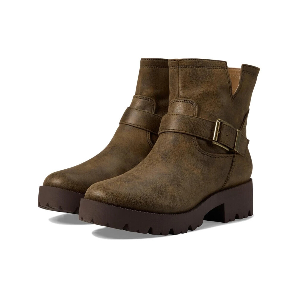 Zodiac Miller-2 I7582S2-200 Boots Women's 9 Brown Leather Cutout Bootie LION590